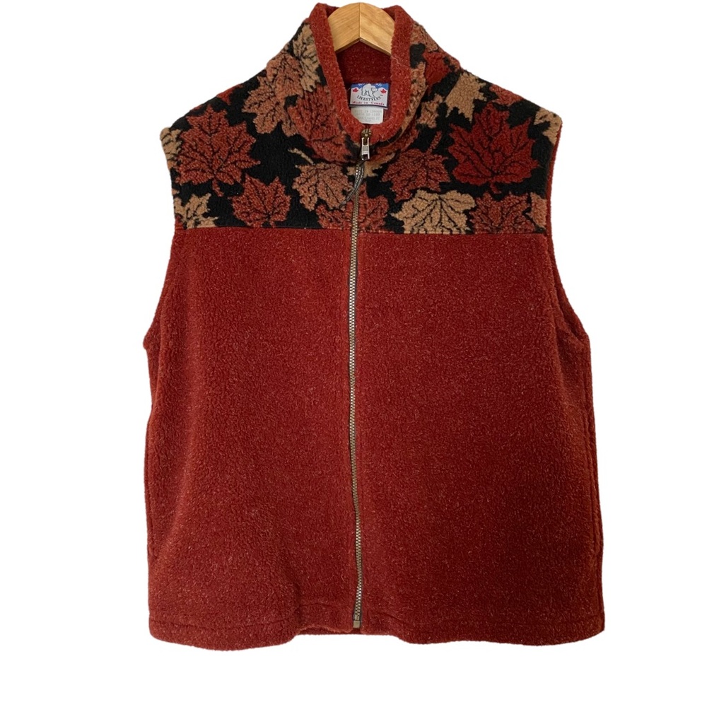 Northern Lifestyles Canada Sleeveless Fleece Full Zip Vest